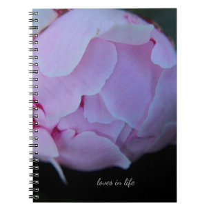 Carnet Big Pink Peony Bud