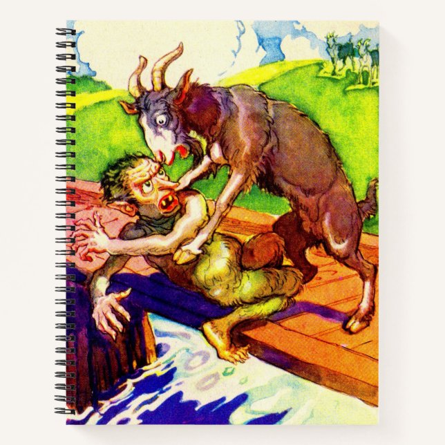 Carnet billy chèvre gruff et troll (Devant)
