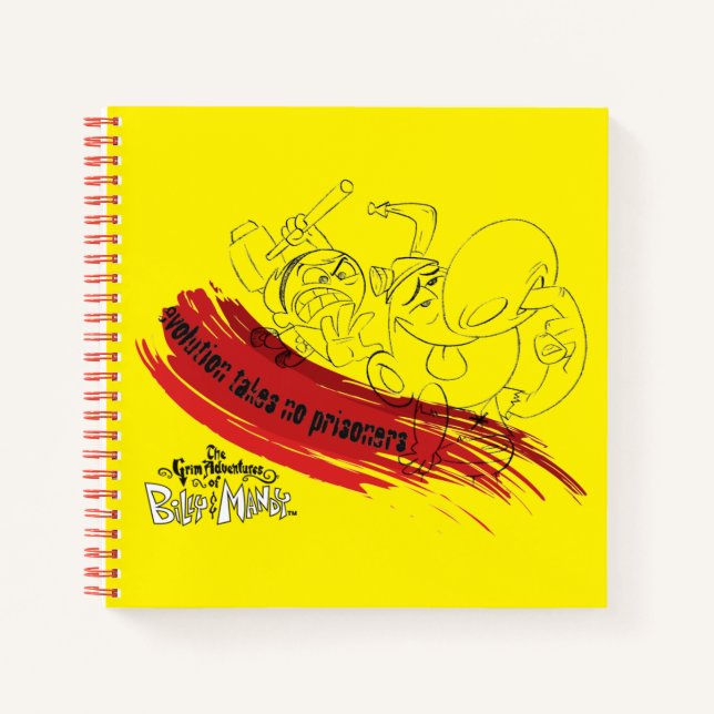 Carnet Billy & Mandy - L'évolution ne prend pas de prison (Devant)