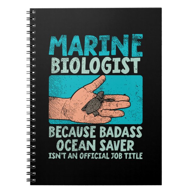 Carnet Biologiste marin (Devant)