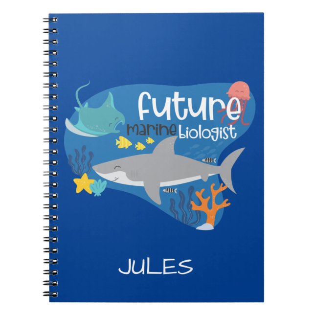 Carnet Biologiste Maritime Du Futur Nom (Devant)