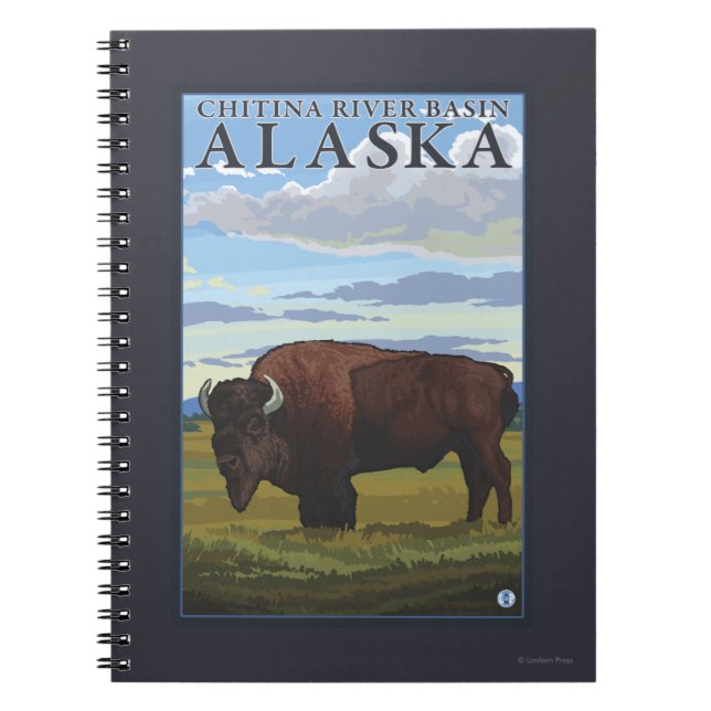 Carnet Bison - Bassin de la rivière Chitina, Alaska (Devant)
