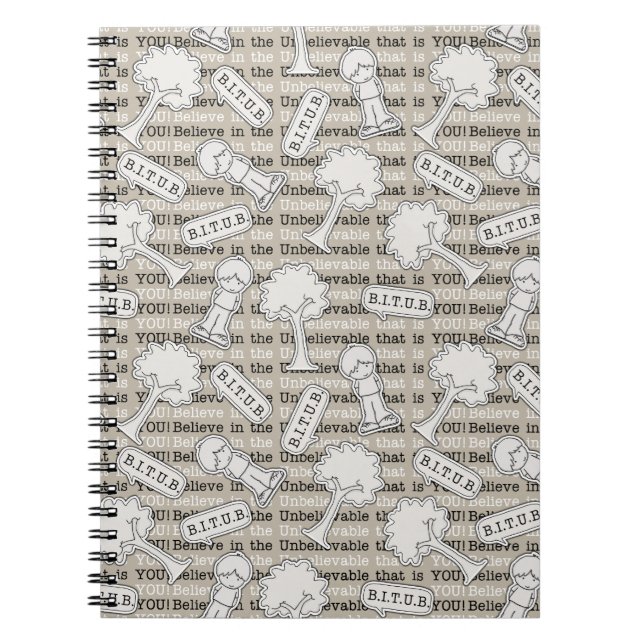 Carnet BITUB Motif (Croyez en l'incroyable) (Devant)