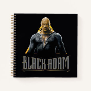 Carnet Black Adam Character and Name Graphic