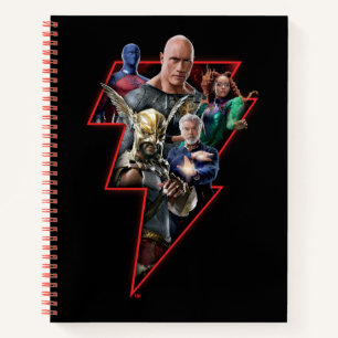Carnet Black Adam Group Lightning Graphic