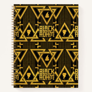 Carnet Black Adam Lightning Bolt Motif triangulaire