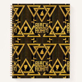 Carnet Black Adam Lightning Bolt Motif triangulaire
