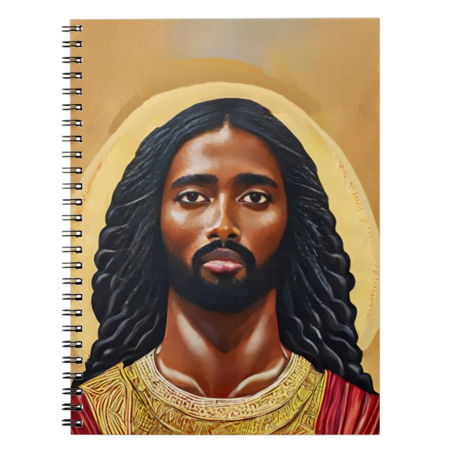 Carnet Black African Jésus Christ Art religieux (Devant)