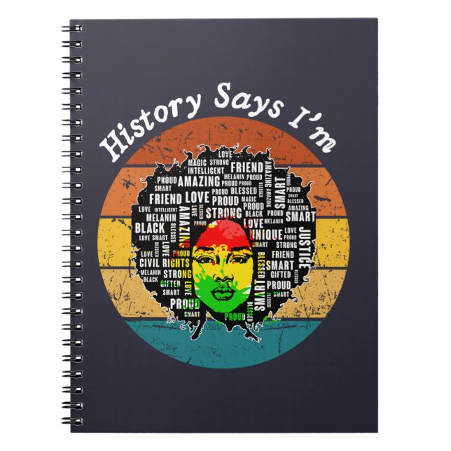 Carnet Black Afro Woman (Devant)