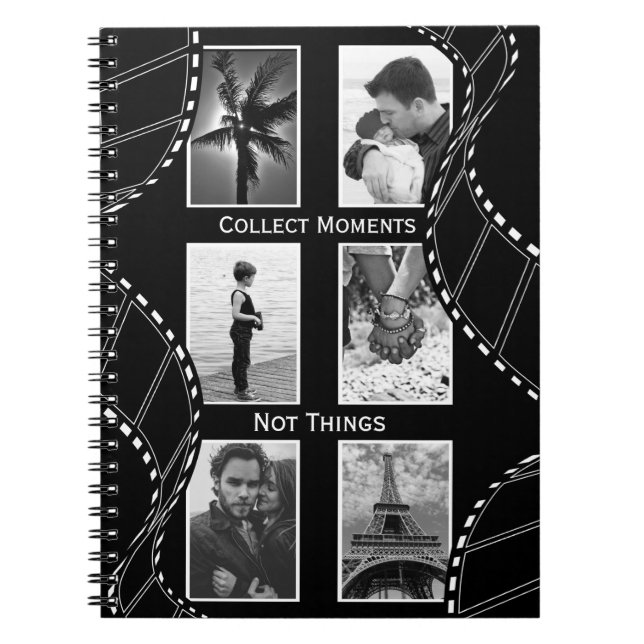 Carnet Black and White Film Reel Custom Photo (Devant)