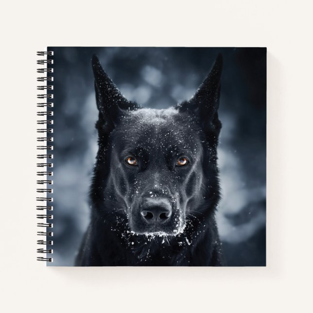 Carnet Black German Shepherd (Devant)