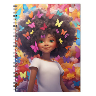 Carnet Black girl magique melanin princesse peau brune fi