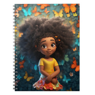 Carnet Black girl magique melanin princesse peau brune fi