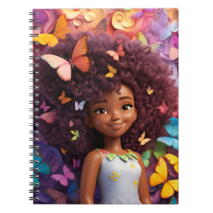 Carnet Black girl magique melanin princesse peau brune fi