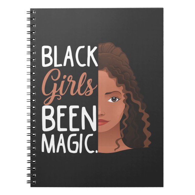 Carnet Black Girls Been Magic African Girl Afro femmes (Devant)
