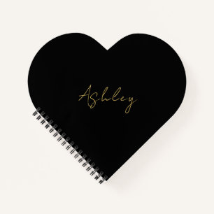 Carnet Black Gold Colours Professionnel tendance Nom mode
