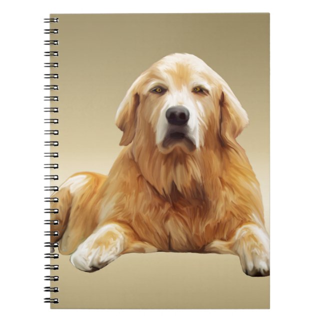 Carnet Black Labrador Dog Water Couleur Art Peinture (Devant)