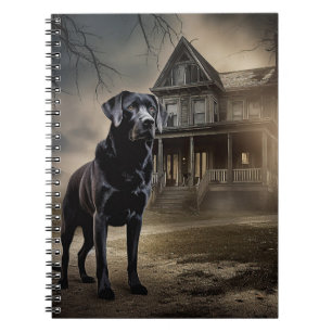 Carnet Black Labrador Halloween