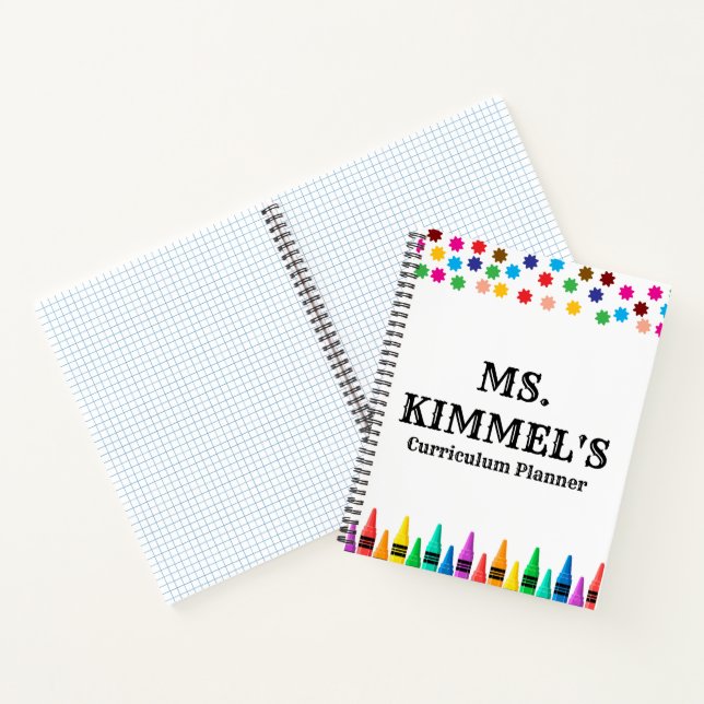 Carnet Black Pastels Crayons Programme d'enseignement Pla (Intérieur)