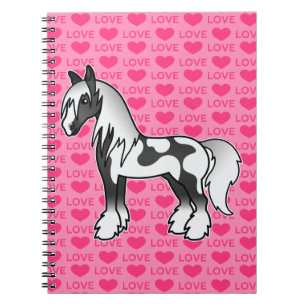 Carnet Black Piebald Dessin Gitan Vanner Shire Amour