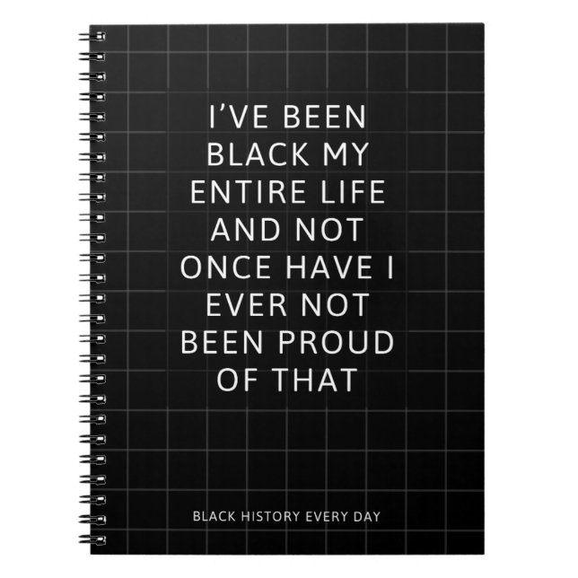 Carnet Black Pride Net Motif Spiral (Devant)