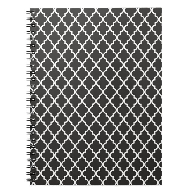 Carnet Black Quatrefoil (Devant)
