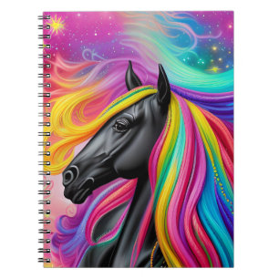 Carnet Black Stallion coloré Mane
