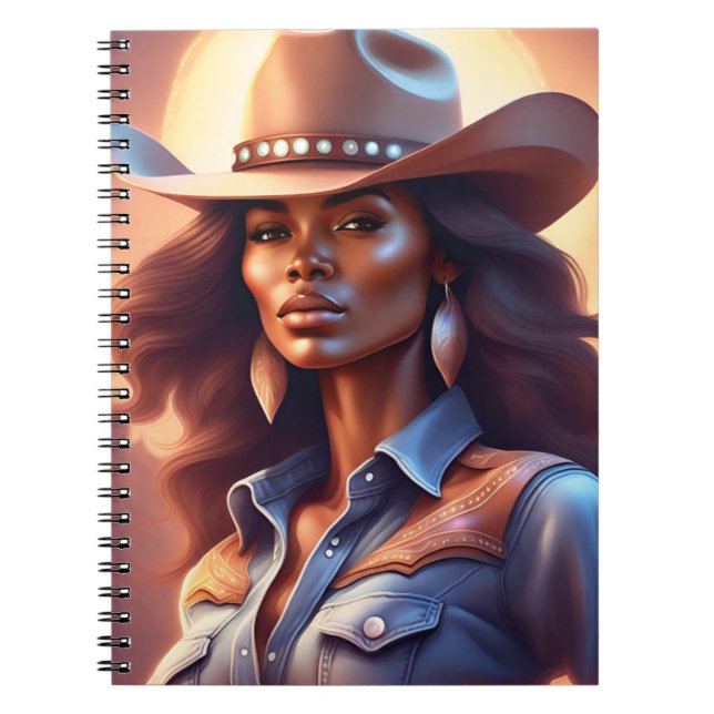 Carnet Black Western Cowgirl Denim (Devant)