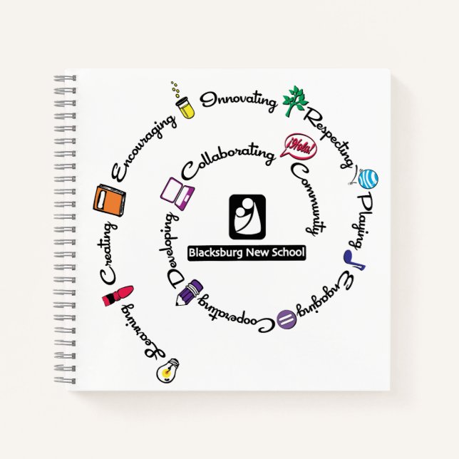 Carnet Blacksburg New School Color Spiral book (Devant)