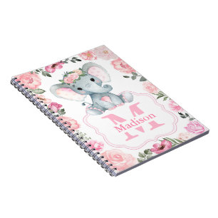 Carnet Blanche bébé rose russe avec Rose