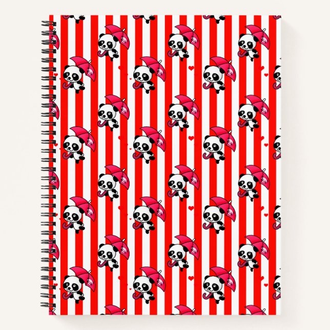 Carnet Blancs rouges mignons (Devant)