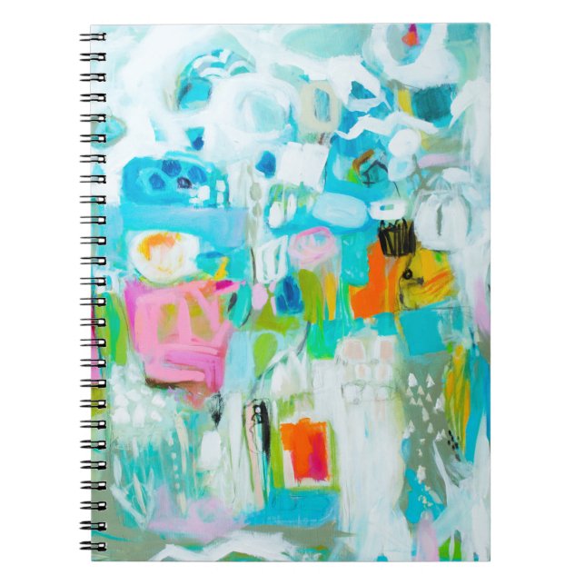 Carnet Bleu Abstrait (Devant)