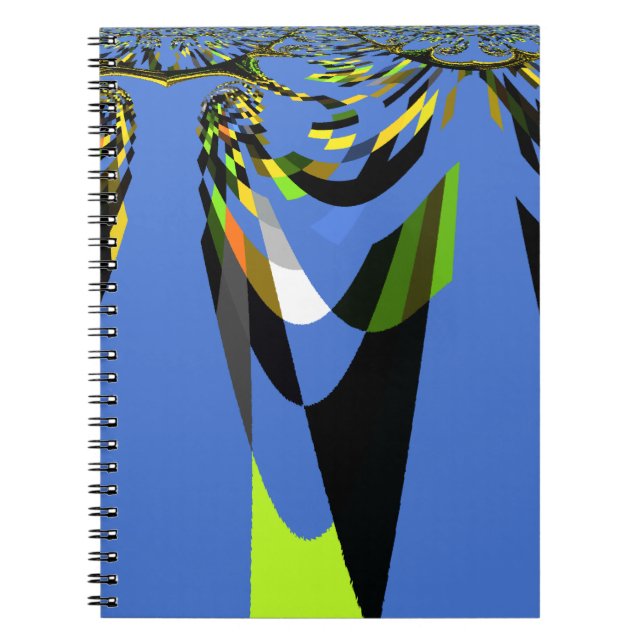 Carnet Bleu Africain Tribal Motif Motif Art Imprimer (Devant)
