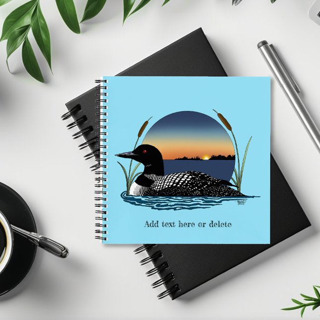 Carnet Bleu couché de soleil (Créateur téléchargé)