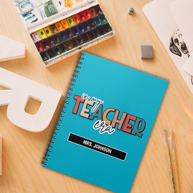 Carnet Bleu dans ma citation de l'ère de professeur (Créateur téléchargé)