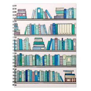 Carnet bleu de bibliothèque