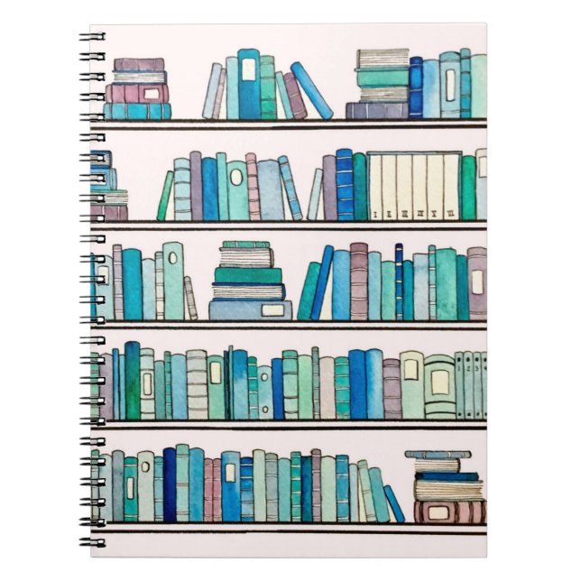 Carnet bleu de bibliothèque (Devant)