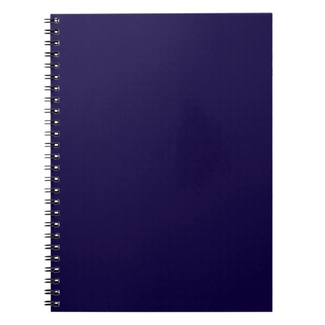 Carnet Bleu de marine solide (Devant)