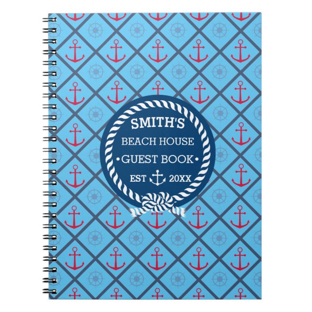 Carnet Bleu de turquoise de maison de hôtes de Chambre de (Devant)