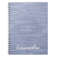 Carnet bleu défraîchi