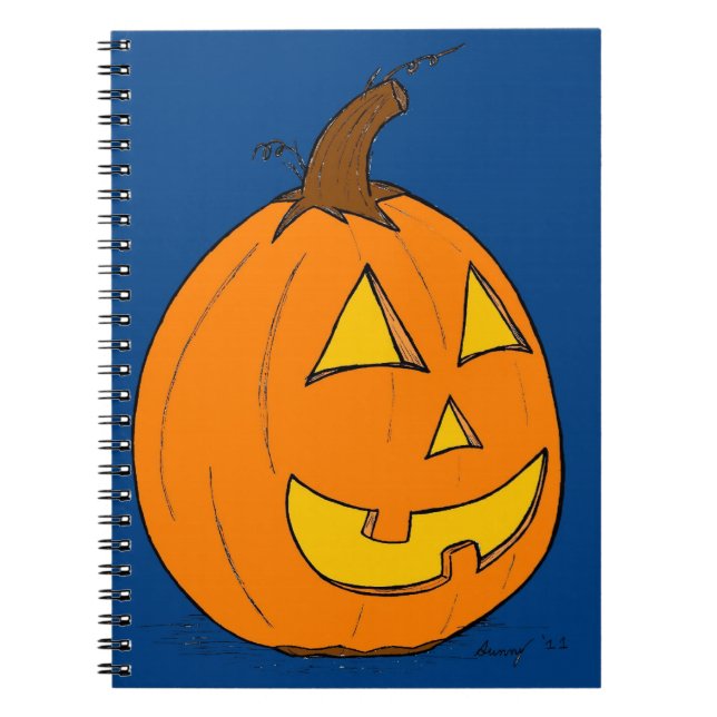 Carnet bleu Jack o' Lantern (Devant)