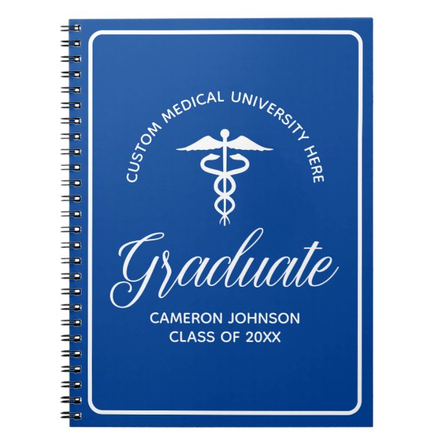 Carnet Bleu Médicale de l'école sur mesure (Devant)