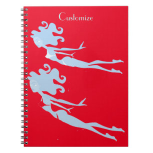 Carnet Bleu Mermaid Swimmer Thunder_Cove