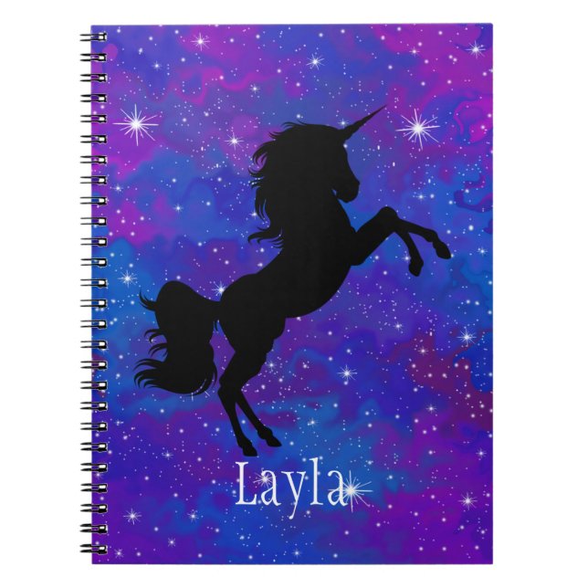 Carnet bleu/pourpre nommé fait sur commande de (Devant)