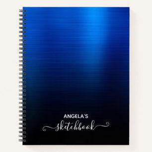 Carnet Bleu Royal et Ombré Noir Croquis