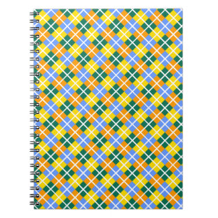 Carnet Bleu Vert Jaune Orange