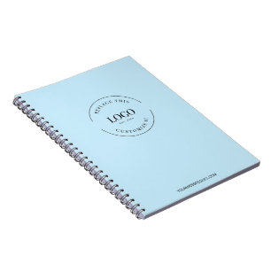 Carnet Bleu votre logo et le site Web Promotions