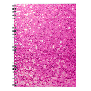 Carnet Bling Parties scintillant rose