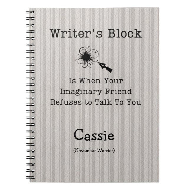 Carnet bloc de l'auteur (Devant)