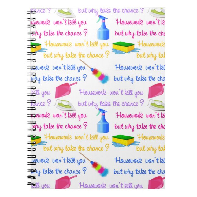 Carnet Bloc - notes des travaux domestiques (Devant)